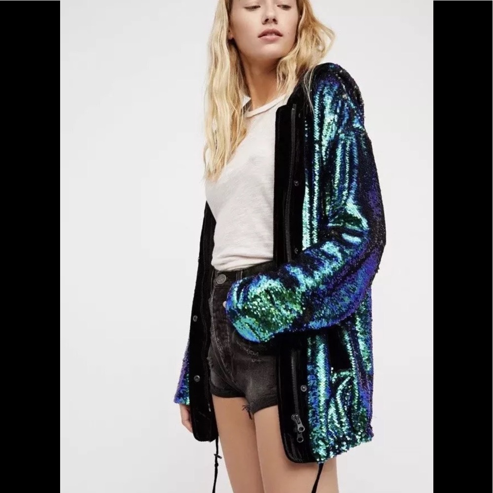 *RARE*Free People/Anthropologie City Lights hoodie